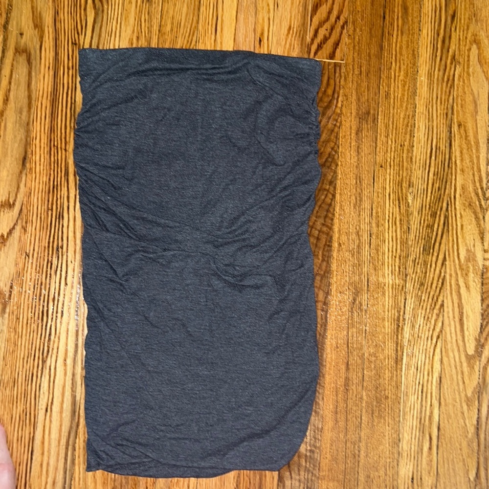 Express Dark Grey Ruched Pencil Skirt knee length